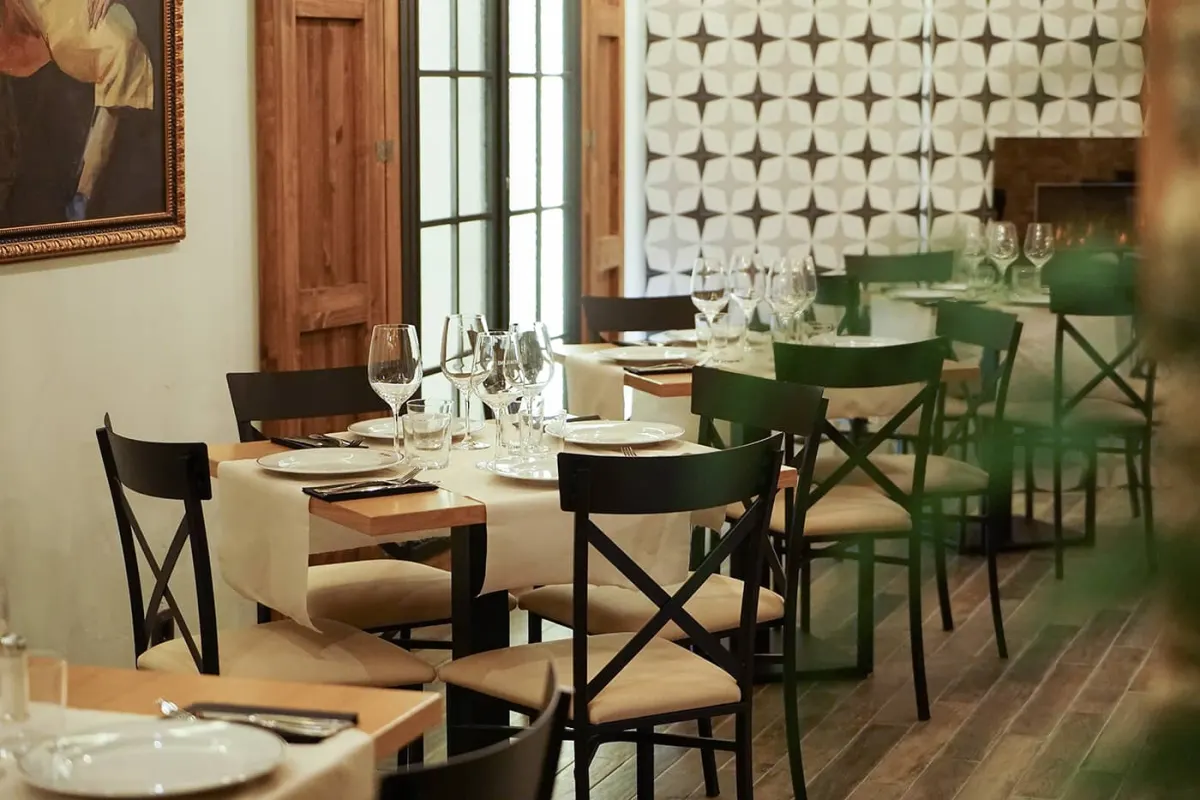Comedor de la Taberna La Tienta, junto a la plaza de toros de Las Ventas
